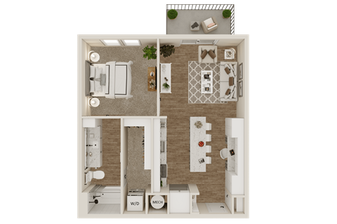 A4 Floor Plan at Lenox Grand, Austin, 78727